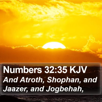 Numbers 32:35 KJV Bible Verse Image