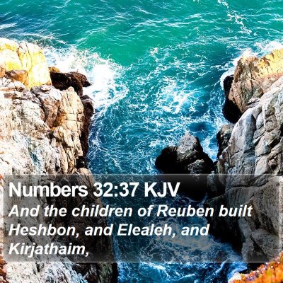 Numbers 32:37 KJV Bible Verse Image