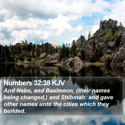 Numbers 32:38 KJV Bible Verse Image
