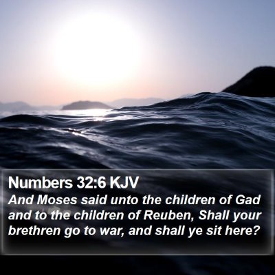 Numbers 32:6 KJV Bible Verse Image