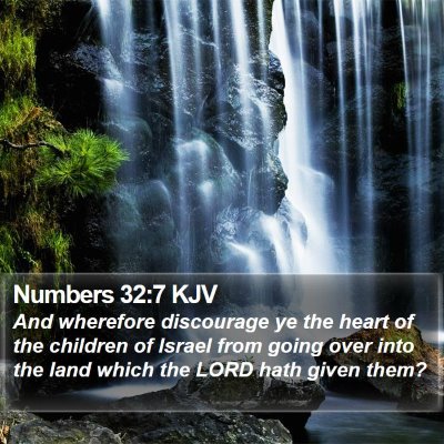 Numbers 32:7 KJV Bible Verse Image