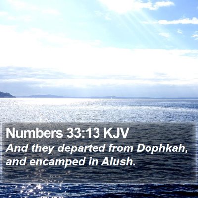 Numbers 33:13 KJV Bible Verse Image
