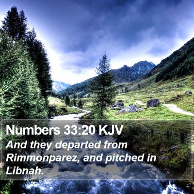 Numbers 33:20 KJV Bible Verse Image