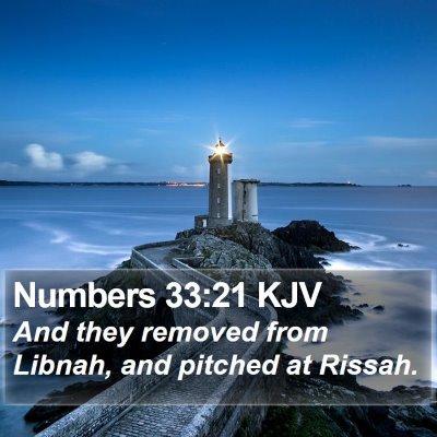 Numbers 33:21 KJV Bible Verse Image
