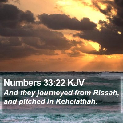 Numbers 33:22 KJV Bible Verse Image