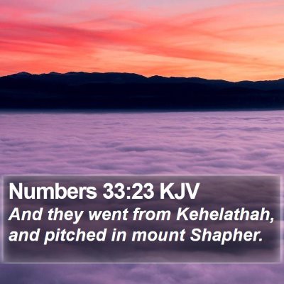 Numbers 33:23 KJV Bible Verse Image