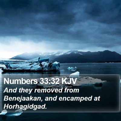 Numbers 33:32 KJV Bible Verse Image
