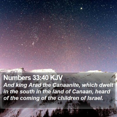 Numbers 33:40 KJV Bible Verse Image
