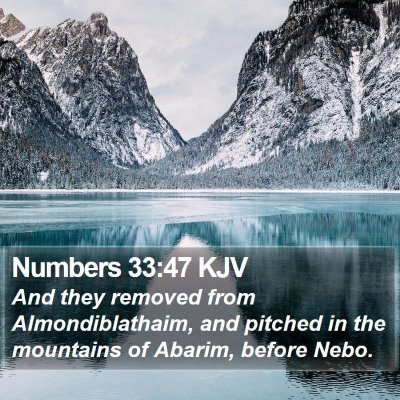 Numbers 33:47 KJV Bible Verse Image