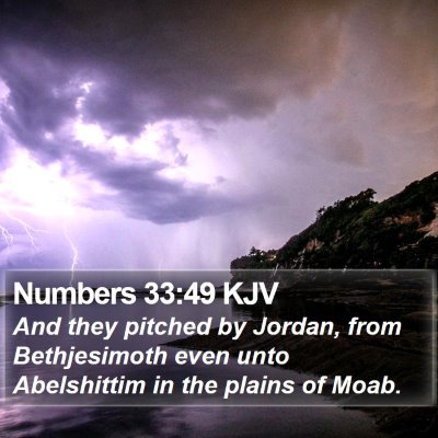 Numbers 33:49 KJV Bible Verse Image