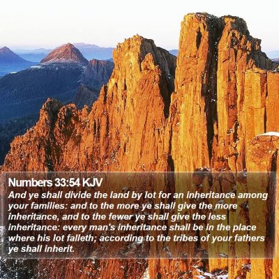 Numbers 33:54 KJV Bible Verse Image