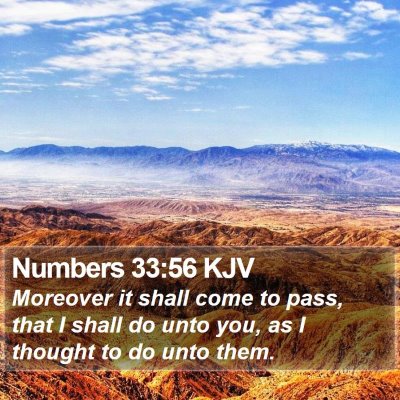 Numbers 33:56 KJV Bible Verse Image
