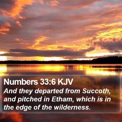 Numbers 33:6 KJV Bible Verse Image