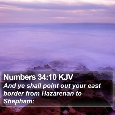 Numbers 34:10 KJV Bible Verse Image