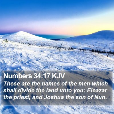 Numbers 34:17 KJV Bible Verse Image