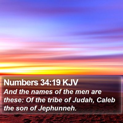 Numbers 34:19 KJV Bible Verse Image