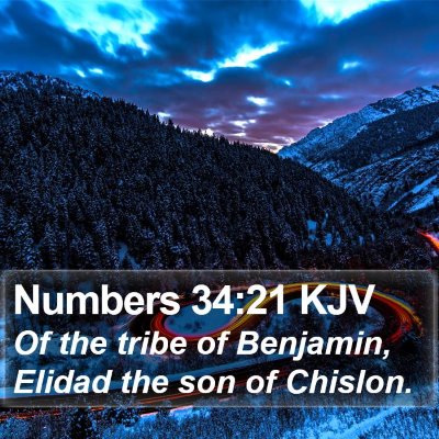Numbers 34:21 KJV Bible Verse Image