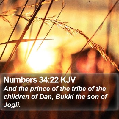 Numbers 34:22 KJV Bible Verse Image