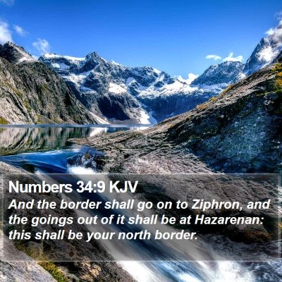 Numbers 34:9 KJV Bible Verse Image