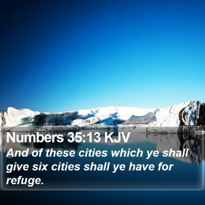 Numbers 35:13 KJV Bible Verse Image