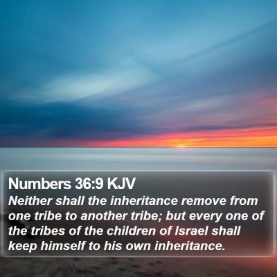 Numbers 36:9 KJV Bible Verse Image