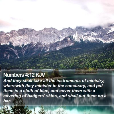 Numbers 4:12 KJV Bible Verse Image