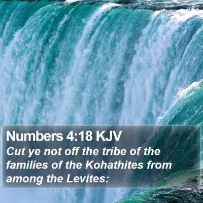 Numbers 4:18 KJV Bible Verse Image