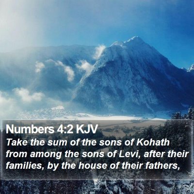 Numbers 4:2 KJV Bible Verse Image