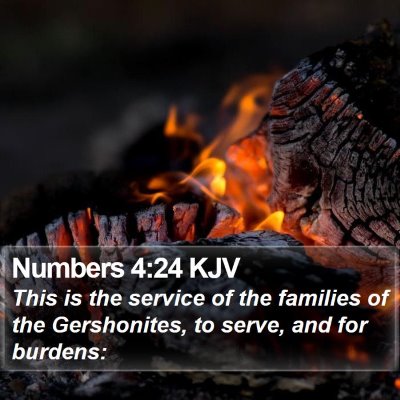 Numbers 4:24 KJV Bible Verse Image