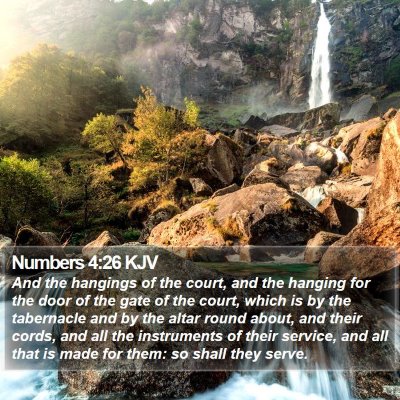 Numbers 4:26 KJV Bible Verse Image