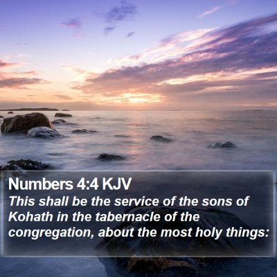 Numbers 4:4 KJV Bible Verse Image