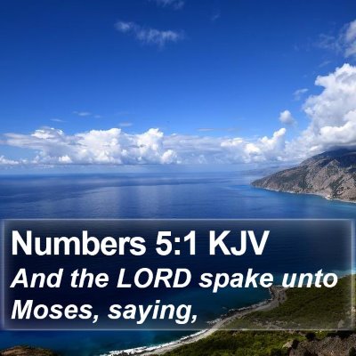 Numbers 5:1 KJV Bible Verse Image