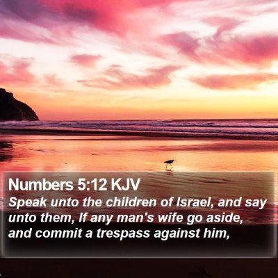 Numbers 5:12 KJV Bible Verse Image