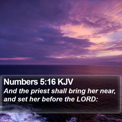 Numbers 5:16 KJV Bible Verse Image
