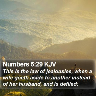 Numbers 5:29 KJV Bible Verse Image