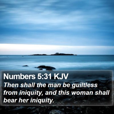 Numbers 5:31 KJV Bible Verse Image