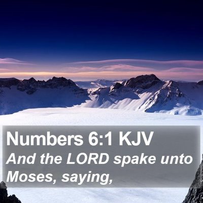 Numbers 6:1 KJV Bible Verse Image