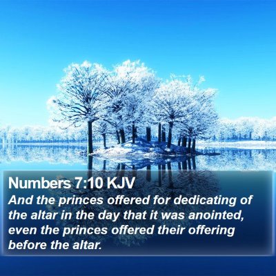 Numbers 7:10 KJV Bible Verse Image