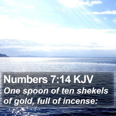 Numbers 7:14 KJV Bible Verse Image
