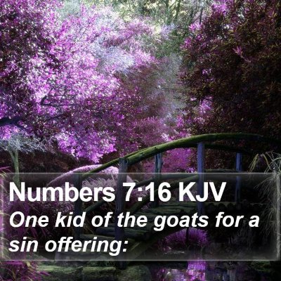 Numbers 7:16 KJV Bible Verse Image