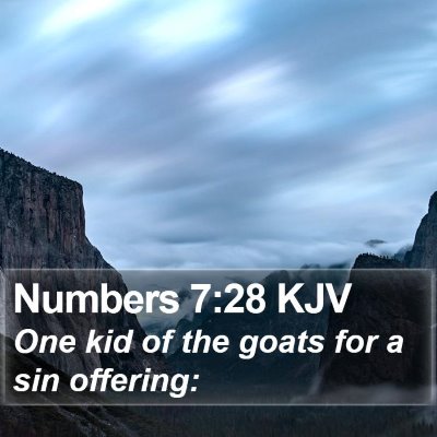 Numbers 7:28 KJV Bible Verse Image