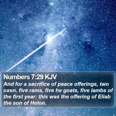 Numbers 7:29 KJV Bible Verse Image
