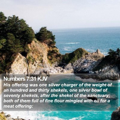 Numbers 7:31 KJV Bible Verse Image
