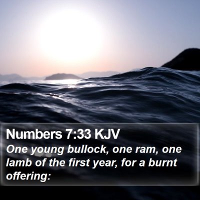 Numbers 7:33 KJV Bible Verse Image