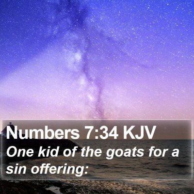Numbers 7:34 KJV Bible Verse Image