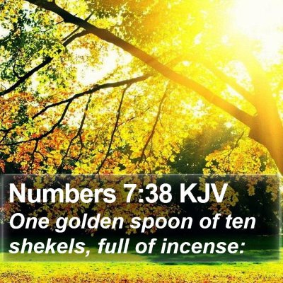 Numbers 7:38 KJV Bible Verse Image