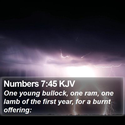Numbers 7:45 KJV Bible Verse Image