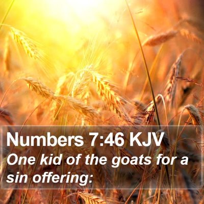 Numbers 7:46 KJV Bible Verse Image