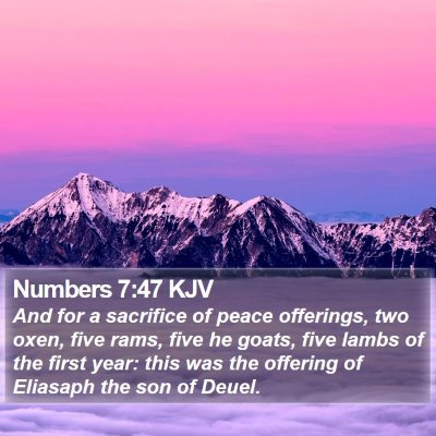 Numbers 7:47 KJV Bible Verse Image