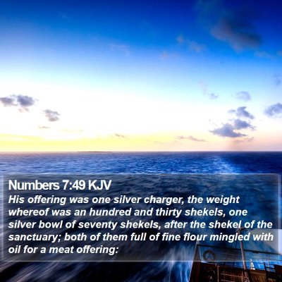 Numbers 7:49 KJV Bible Verse Image